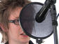 The singer's position in relation to the microphone will affect the sound you record.